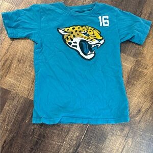 NFL Youth Teal Jaguars Graphic Tee with Number 16